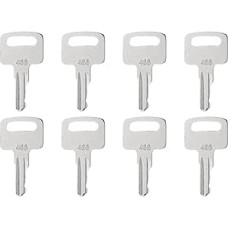 8 Stück Zündschlüssel für schwere Baumaschinen Ausrüstung, für Gabelstapler und Aufzüge, Teilenummer 455, Eisenmaterial