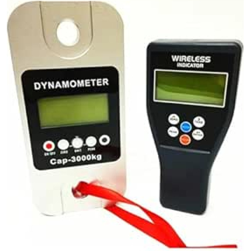 Skaitmeninis dinamometras, 10T 30T 50T Hochpräziser digitaler drahtloser Dynamometer Fernbedienung Kran Dynameter RS232(50 Ton su kabliuku)