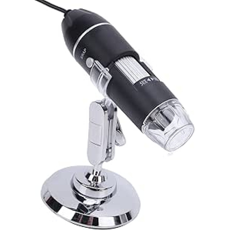 USB skaitmeninis mikroskopas nuo 50X iki 1600X, endoskopo kamera su 8 LED didinimu, 3-in-1 rankinis skaitmeninis su 360 laipsnių pasukamu stovu, suderinamas su 