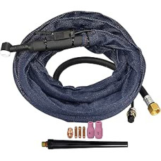 WP-9 SR-9 TIG suvirinimo degiklis, aušinamas oru WP9 125A 12 pėdų (4 metrų)