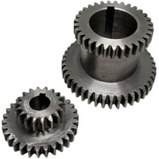 1 Paar 2-Gang-Metallgetriebe for Mini-Drehmaschinen der CJ18-Serie, 18T/30T 31T/43T High - Low-Metall-Doppelgetriebesatz