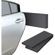 Schaumstoffblöcke für Garage, Auto, Tür, Wand, Ecken, 45 x 15 x 2 cm, 2 Stück, schwarzer Kunststoffschaum mit starkem, wasser-, öl-, hitzebeständigem Parkplatz zum Schutz