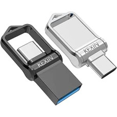 KEXIN 64GB USB C atmintinė, 2 vnt., 