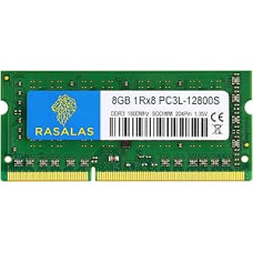 RASALAS 8GB 1Rx8 PC3L-12800S DDR3L 1600MHz SODIMM DDR3 1600 RAM 1.35V CL11 204-Pin PC3 12800 atmintis nešiojamiesiems kompiuteriams