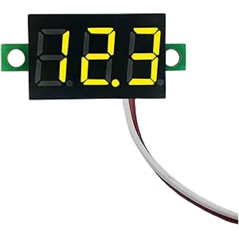 1-10PCS 0,28 Zoll 2 Drähte Mini Display Modul Volt Meter Led-Bildschirm Skaitmeninis voltmetras DC2,5 V-40V Auto Mobile Power Spannung Tester (žalias, 10Pcs)