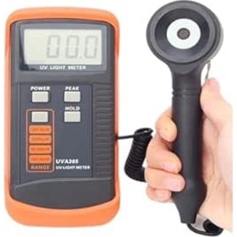 400 m W/cm UV-Lichtmessrät UVA ir UVB LSI-Schaltkreistester UV jutiklis Lichtkorrektuilter UV-Radiometer Tester UVA365