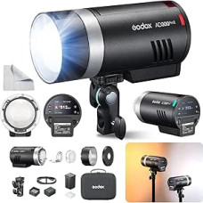 GODOX AD300Pro II AD300 ProII 300Ws TTL Außenblitz-Strömeinheit HSS 1/8000s 350 Blitze 10-stufige Einstellung 16-Gruppen-Anzeige 12W bi-farbige Modellleuchte 2800K-6000K (AD300Pro 2026) Flashes