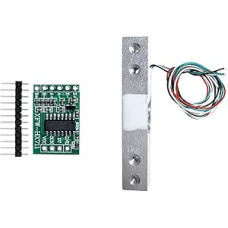 Elektroninis jutiklis iš aliuminio, Wägezelle, Gewichtssensor, Wiegedrucksensor, 1 kg, 2 kg, 5 kg, 10 kg, 20 kg, HX711 AD Tech für Wägeeinrichtungen(1KG su HX711)