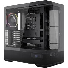 LAND451 ATX galinis C tipo C tipo kompiuterio korpusas su 1 juodu INF34 ventiliatoriumi ARGB PWM