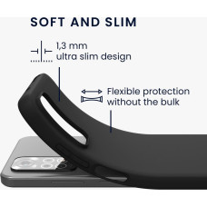 Fusion Accessories Fusion soft matte case silicone protective cover for Xiaomi Redmi Note 10 5G / Poco M3 Pro black