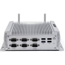 BASOARO mini pramoninis kompiuteris, mini kompiuteris be ventiliatoriaus, i7 4500U, 8 GB RAM, 256 GB SSD, dvigubas Gigabit Ethernet, HD VGA dvigubas ekranas, 6 RS232 COM, 8 USB, dviejų dažnių WiFi, BT 4.0, Win 10 mini kompiuteris