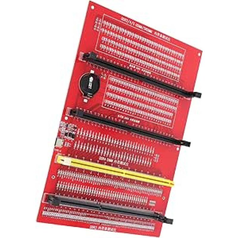 Generic Desktop-RAM-Speichertesterkarte mit LED-Anzeige, Schnelles Aufladen, Anwendbar Zum Testen Verschiedener Fehler auf Dem Desktop DDR3 DDR4 DDR5UDMM DDR5RDIMM, 1 X Knopfbatterie CR2032