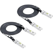 10Gtek 2 SFP+ DAC Twinax kabelių pakuotė, 2 m, 10G SFP+ į SFP+ tiesioginio prijungimo varinis pasyvusis kabelis, skirtas 