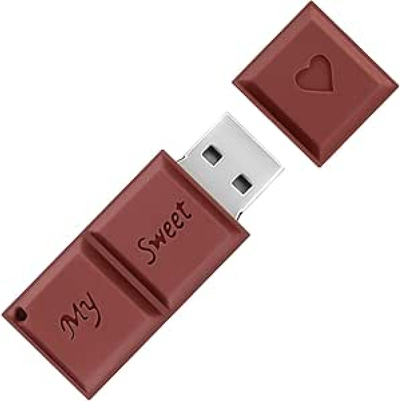 BORLTER CLAMP 128GB USB atmintinė Šokolado formos naujovė Atminties lazdelė USB diskas Nykščio diskas Dovanos išorinei duomenų saugyklai
