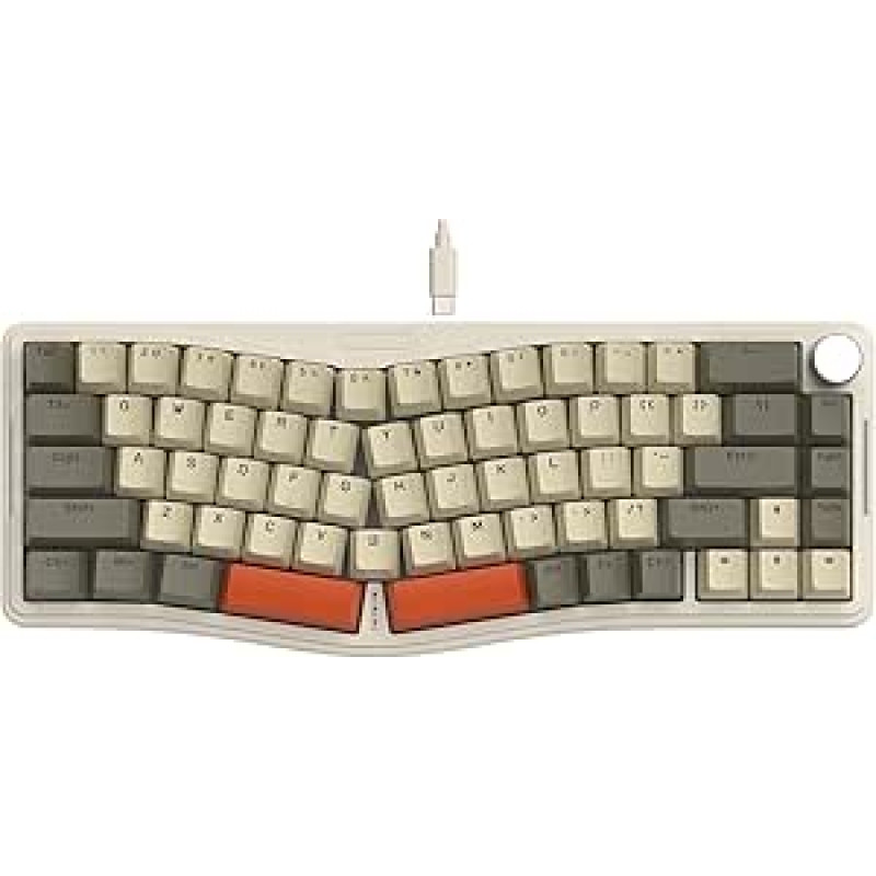 ATTACK SHARK AKS068 Alice 60% Mechaninė žaidimų klaviatūra, USB-C laidinė 