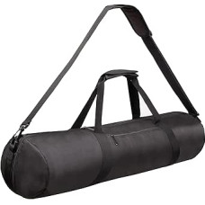 Juodas trikojo krepšys, 60 70 80 80 100 120 cm trikojo rankenos krepšys su peties dirželiu, atsparus vandeniui, atsparus plyšimui, skirtas šviesos stovui, trikojui, studijiniam skėčiui, LED šviesai, blykstei, meškerei