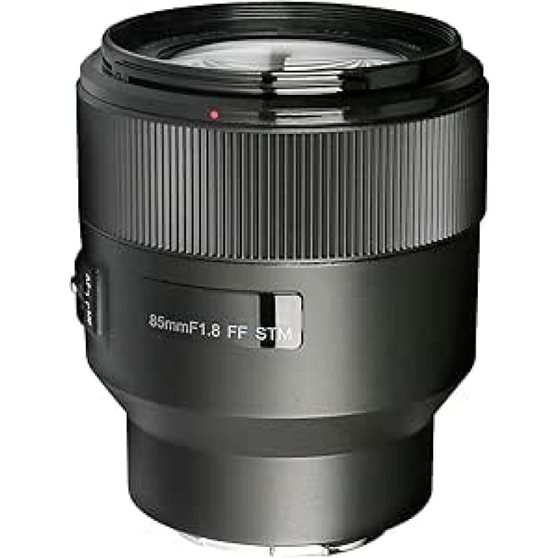 Mcoplus 85mm F1.8 automatinio fokusavimo vidutinis teleobjektyvas STM (žingsninis variklis) Viso kadro portretinis objektyvas, suderinamas su beveidrodžiais fotoaparatais A7 A7R A7R A7III A7RII A7RIII A7SIII A7SII A7SII A9 ir kt.