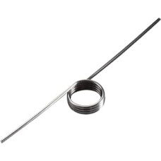 Nerūdijančio plieno sukimo spyruoklės vielos skersmuo 0,8 mm, išorinis skersmuo 8 mm, mechaninės sukimo spyruoklės, pagamintos iš spyruoklinio plieno, (0,8 x 8 mm-2 apsisukimai - 180°)