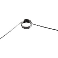 Nerūdijančio plieno sukimo spyruoklės vielos skersmuo 0,8 mm, išorinis skersmuo 6,5 mm, mechaninės sukimo spyruoklės, pagamintos iš spyruoklinio plieno, (0,8 x 6,5 mm - 9 apsisukimų - 120°)