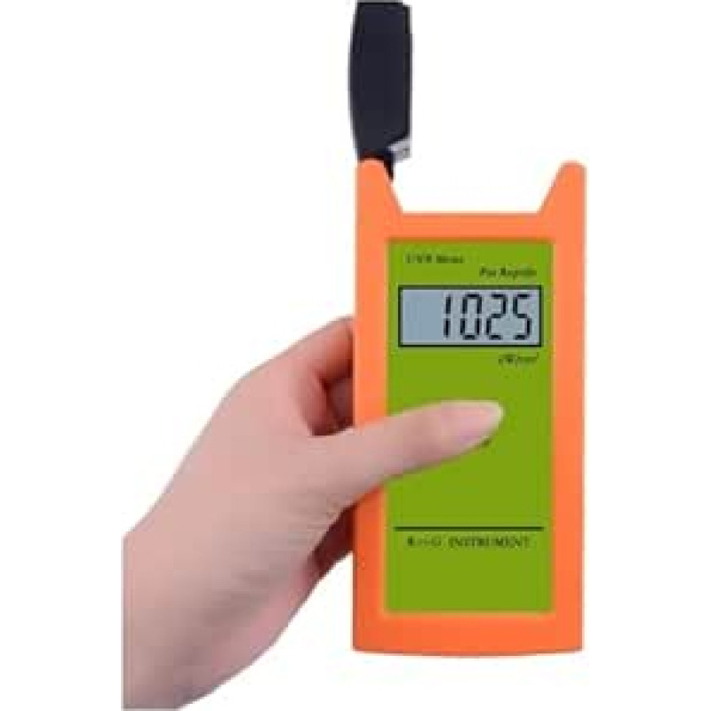 UV indekso matuoklis, UVB testeris, didelio tikslumo UVB detektorius, UVB testo rodiklis ropliams, momentiniai rodmenys, UVB matuoklis, įrankis UV spindulių šviesumui matuoti namuose, biure, patalpose ir lauke