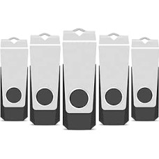 TEWENE USB atmintinė 16 GB, 5 USB atmintinių rinkinys Atmintinė Flash Drive Atmintinė Greitaeigė USB 2.0 Daugiaspalvė pasukama