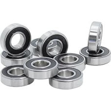 R8RS guoliai 12,7 x 28,575 x 7,938 mm ABEC-1 (10 vnt.) colių miniatiūriniai R8 2RS guoliai