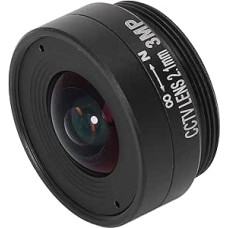 2.1 mm 3MP CS Mount Lens, Wide Angle CCTV Camera Lens for Home Surveillance Cameras (Black)