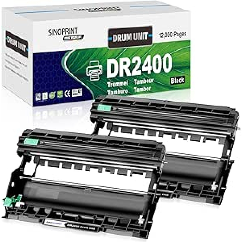 Suderinamas būgnų blokas DR-2400 DR2400, skirtas Brother spausdintuvui HL-L2350DW L2310D L2357DW L2370DN L2375DW MFC-L2710DN L2730DW L2750DW DCP-L2510D L2530DW L2537DW L2537DW L2537DW L2550DW 50DN