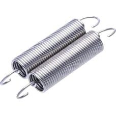 5 vnt. 0,5 mm skersmens vielos su S formos kabliuku, išorinis skersmuo 6 mm, cilindrinės ritininės spyruoklės, pasirinktinai 20-60 mm ilgio, 0,5 x 6,0 x 50 mm (spalva: vielos skersmuo x išorinis skersmuo)