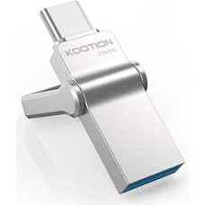 KOOTION USB atmintinė 256 GB mini atmintinė USB 3.0 OTG 2 in 1 C tipo atmintinė USB-C atmintinė, skirta C tipo mobiliajam telefonui su 
