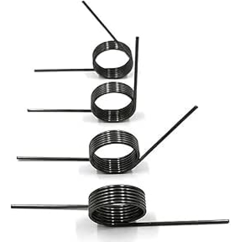 Torsionfeder aus Edelstahl, Torsionsfeder WD, 0,6 mm Winkel, 60/90/120/180 Grad, V-förmige Torsionsfeder (10 Stück), Metallfedern (60 Grad, 6 Runden, 5 mm)(6 Laps-3mm, 60 laipsnių)