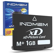 INDMEM xD-Picture Card 1GB Type M+ XD skaitmeninio fotoaparato atminties kortelė, skirta 