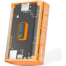 KuWFi maršrutizatorius 4G SIM (MC8) dėžutė 4G LTE mobilusis maršrutizatorius 4G WiFi nešiojamasis 4G modemas su 150Mb/s karštuoju tašku 4G WiFi dalijimasis iki 10 įrenginių Įkraunama baterija 5200mAh