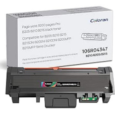 B205 B210 B215 juodos spalvos tonerio kasetė, suderinama su Xerox B205 B210 B215 Xerox B215DNI B205NI B210DNI B205MFP B215MFP spausdintuvo toneriu, 106R04346, didelio našumo (1 juoda)