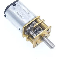 3V/6V/12V nuolatinės srovės krumpliaračio greičio mažinimo pavarų dėžė, skirta hobiams, pramonei, amatams, mikrovaldikliams, 3 mm skersmens velenas, 15-1000 aps/min