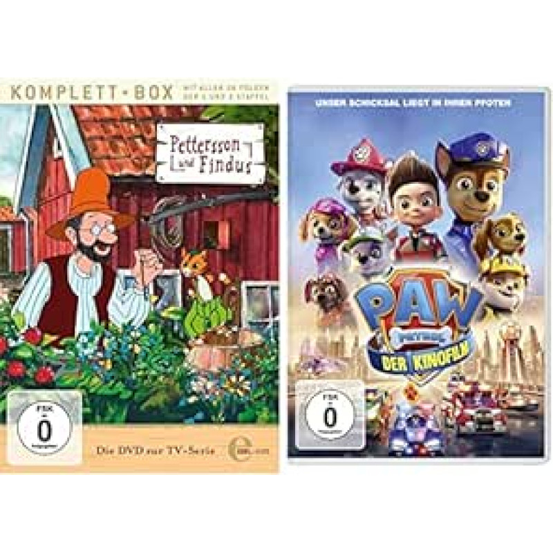 Pettersson und Findus - Staffelbox 1 + 2 - Alle Abenteuer auf DVD & Paw Patrol: Patruliai Patruliai Patruliai: ir DVD: Der Kinofilm