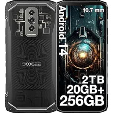 DOOGEE Blade 10 Ultra lauko mobilusis telefonas be sutarties, 20GB + 256GB lauko išmanusis telefonas, 10,7 mm itin plona skaidri nugarėlė, 5150 mAh, 6,56