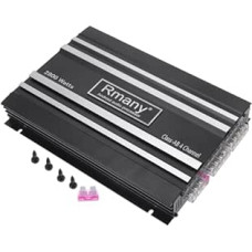 Automobilinis 12 V 4 kanalų automobilinis stiprintuvas Stereo garso 2800 W suderinamas 4 kanalų automobilinis stiprintuvas juodas, 1 pakuotė