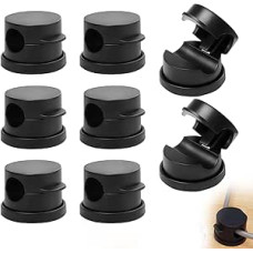 Kabel-Organizer-Halter-Clips, 8 Stück, verbesserte magnetische Schreibtisch-Kabel-Clips, selbstklebend, Handy-Ladekabelhalter für PC/Auto/Wand, Zuhause, Bürozubehör
