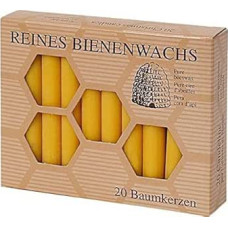 Tree Candles Pack of 20 100% Pure Beeswax, 100/13 mm, Beeswax Candles, Pyramid Candles, Christmas Tree Candles, Christmas Tree Candles