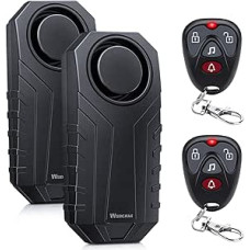 WSDCAM 113 dB garsus prieš vagystę Vibracijos jutiklio signalizacijos sistemos, skirtos elektriniam dviračiui Motociklas Golfas Automobilis Priekaba Pašto dėžutė Garažo durys Vandeniui atsparus namų saugumas Dviračių priedai Dviračių signalizacija