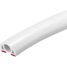 tiekimo žemėlapis Kabelschutz aus PVC, 2,4 m, Kabelschutz, 0,8 cm, Kabelmanagement, Weiß