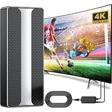 COMBLU TV Aerial 500+ Mile Range HD Antenna with Amplifier 4K 1080P for All TVs