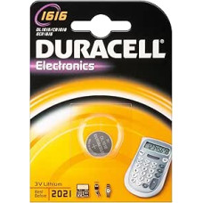 Duracell 1616 neįkraunama baterija - Baterijos (ličio, mygtukinės, CR1616, nerūdijančio plieno)