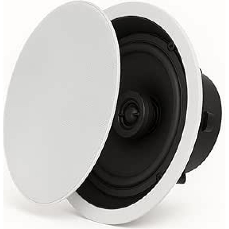 RO&CO System One IC-620 Įmontuojamų garsiakalbių pora, 6,5 colio (16,5 cm), baltos spalvos