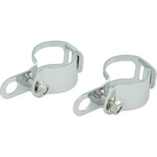 Alchemy Parts Motorcycle Indicator Replacement Brackets Fork Bracket 31-36 mm Adjustable - Chrome