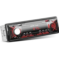 1 DIN automobilinis radijo imtuvas su 