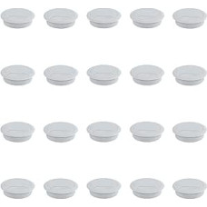20 x stalinės kabelių įvorės - lengvai organizuoja ir tvarko kabelius - skersmuo 60 mm - apvalios kabelių įvorės biurui ir namams - baltos spalvos - 20 vnt. pakuotė