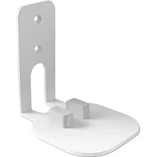 Wall Mount for Sonos One/Sonos One SL/Sonos Play 1 | Straight Version | Super Room Sound & Space-Saving | Made in Germany White