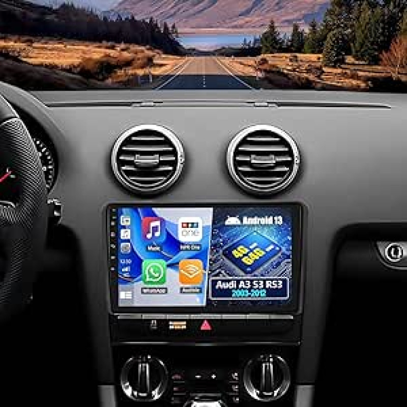 9 colių automobilinis radijo imtuvas su integruotu 
